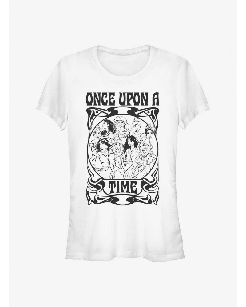 Disney Princesses Once Upon A Time Swirl Girls T-Shirt $11.21 T-Shirts