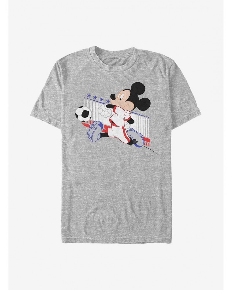 Disney Mickey Mouse France Kick T-Shirt $8.84 T-Shirts