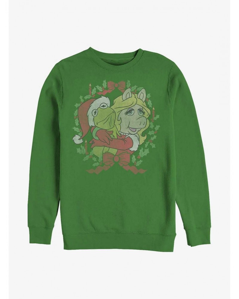 Disney The Muppets Kermy And Piggy Christmas Sweatshirt $15.87 Sweatshirts