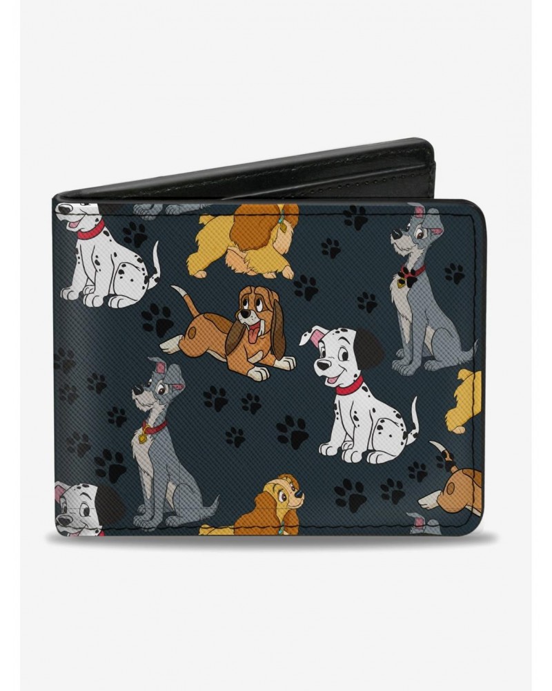 Disney Dogs Collage Paws Bifold Wallet $7.73 Wallets