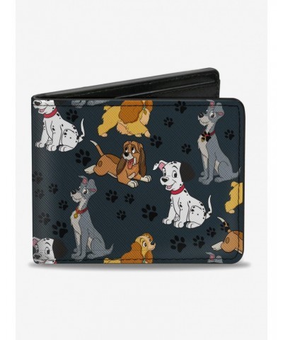 Disney Dogs Collage Paws Bifold Wallet $7.73 Wallets