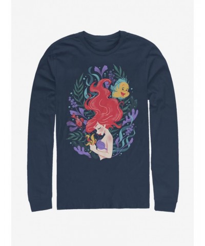Disney The Little Mermaid Sea Plants Long-Sleeve T-Shirt $15.79 T-Shirts