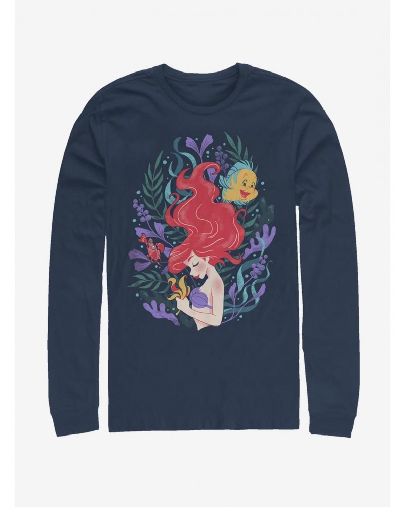 Disney The Little Mermaid Sea Plants Long-Sleeve T-Shirt $15.79 T-Shirts