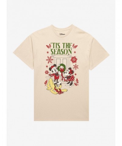 Disney Mickey Mouse And Friends 'Tis The Season Boyfriend Fit Girls T-Shirt $3.07 T-Shirts