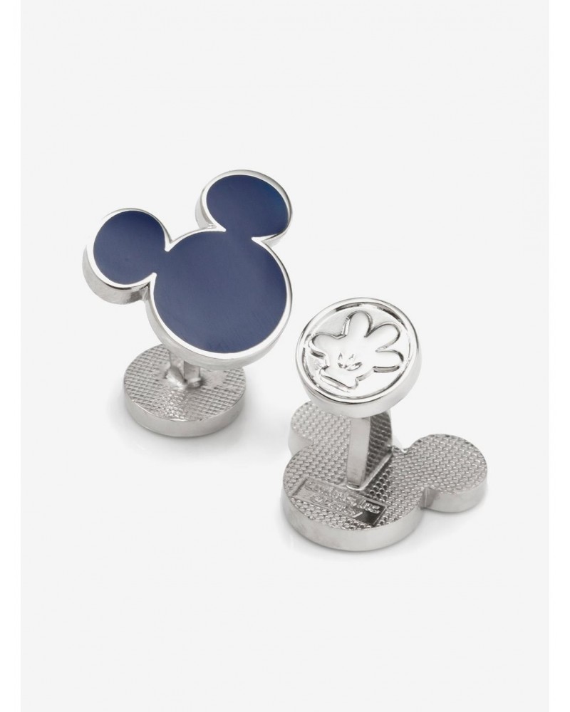 Disney Mickey Mouse Silhouette Blue Cufflinks $32.30 Cufflinks