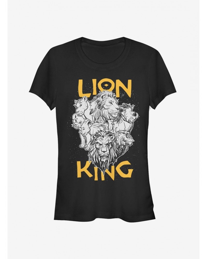 Disney The Lion King 2019 Cast Photo Girls T-Shirt $12.20 T-Shirts