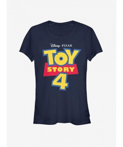 Disney Pixar Toy Story 4 Full Color Logo Girls T-Shirt $12.20 T-Shirts