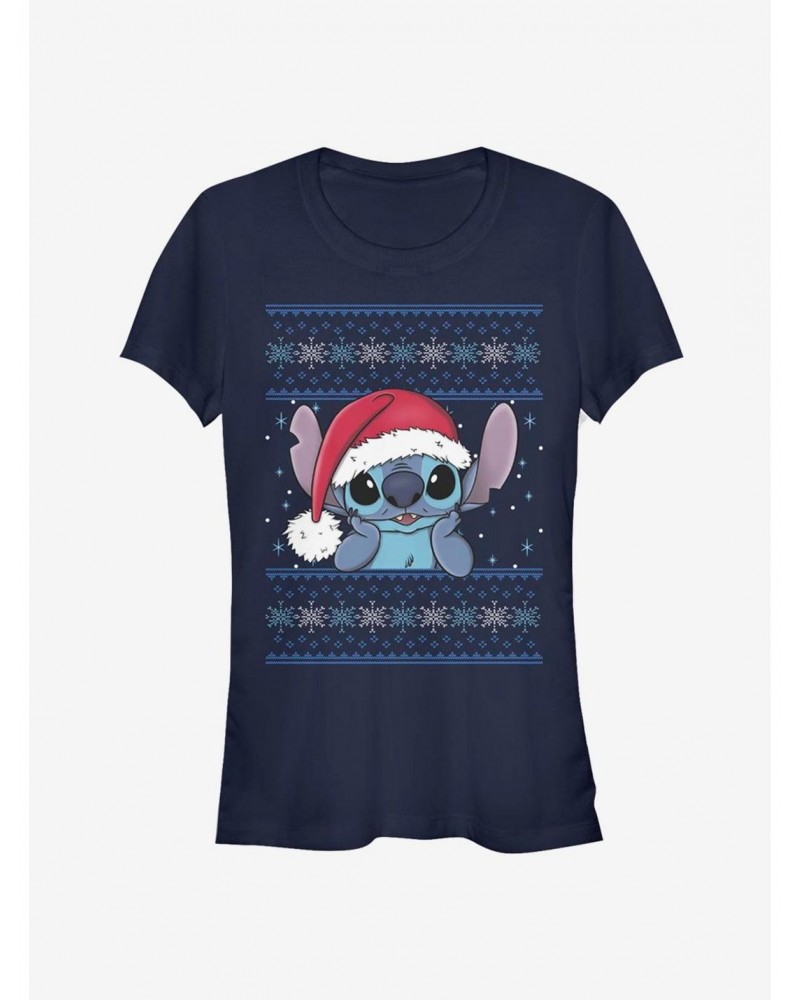 Disney Lilo & Stitch Christmas Santa Stitch Girls T-Shirt $11.70 T-Shirts