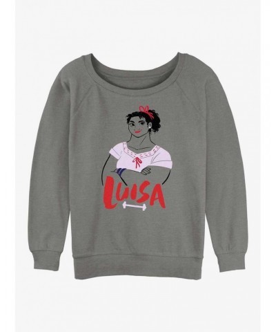 Disney Encanto Luisa Girls Slouchy Sweatshirt $18.45 Sweatshirts