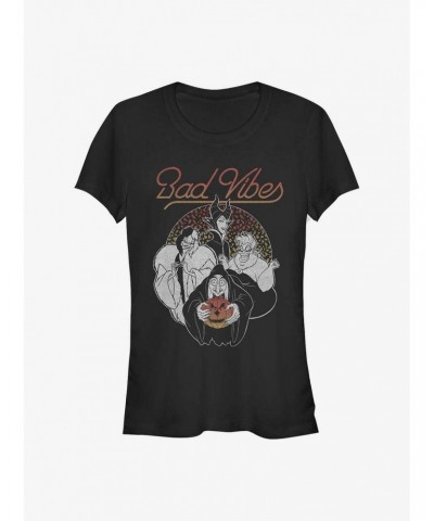 Disney Villains Bad Vibes Girls T-Shirt $10.21 T-Shirts