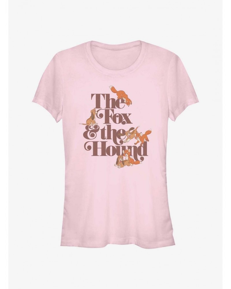 Disney The Fox and the Hound Playful Logo Girls T-Shirt $4.58 T-Shirts