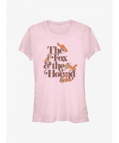 Disney The Fox and the Hound Playful Logo Girls T-Shirt $4.58 T-Shirts