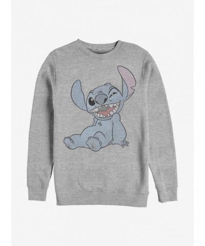 Disney Lilo & Stitch Halftone Stitch Crew Sweatshirt $16.24 Sweatshirts
