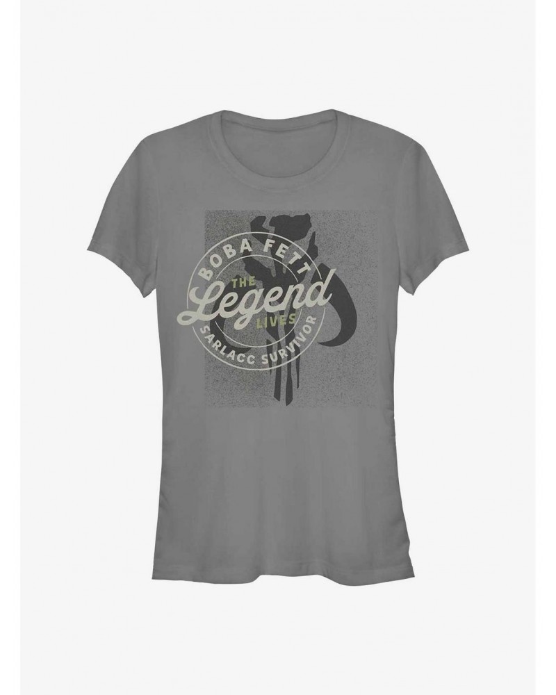 Star Wars The Book Of Boba Fett The Legend Girls T-Shirt $7.47 T-Shirts