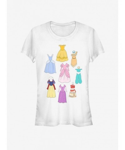 Disney Princess Classic Sketchbook Dresses Girls T-Shirt $9.21 T-Shirts