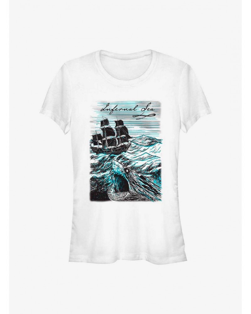 Disney Pirates of the Caribbean Infernal Sea Girls T-Shirt $10.96 Merchandises