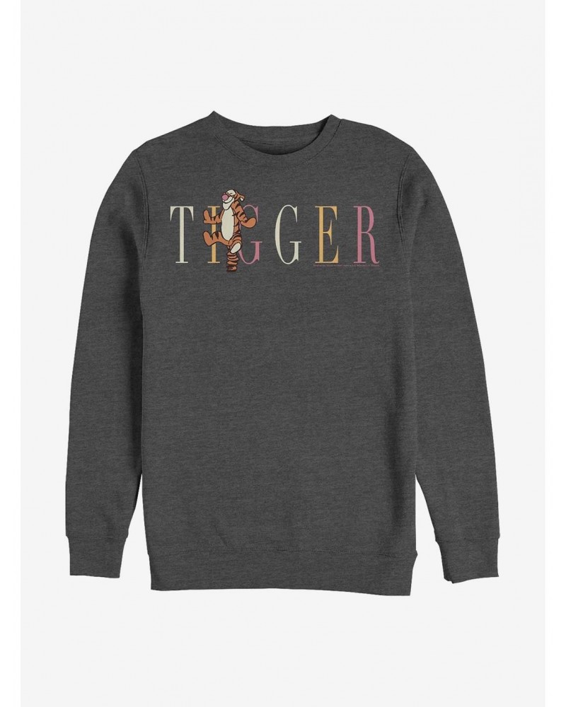 Disney Winnie The Pooh Tigger Fashion Crew Sweatshirt $13.65 Sweatshirts