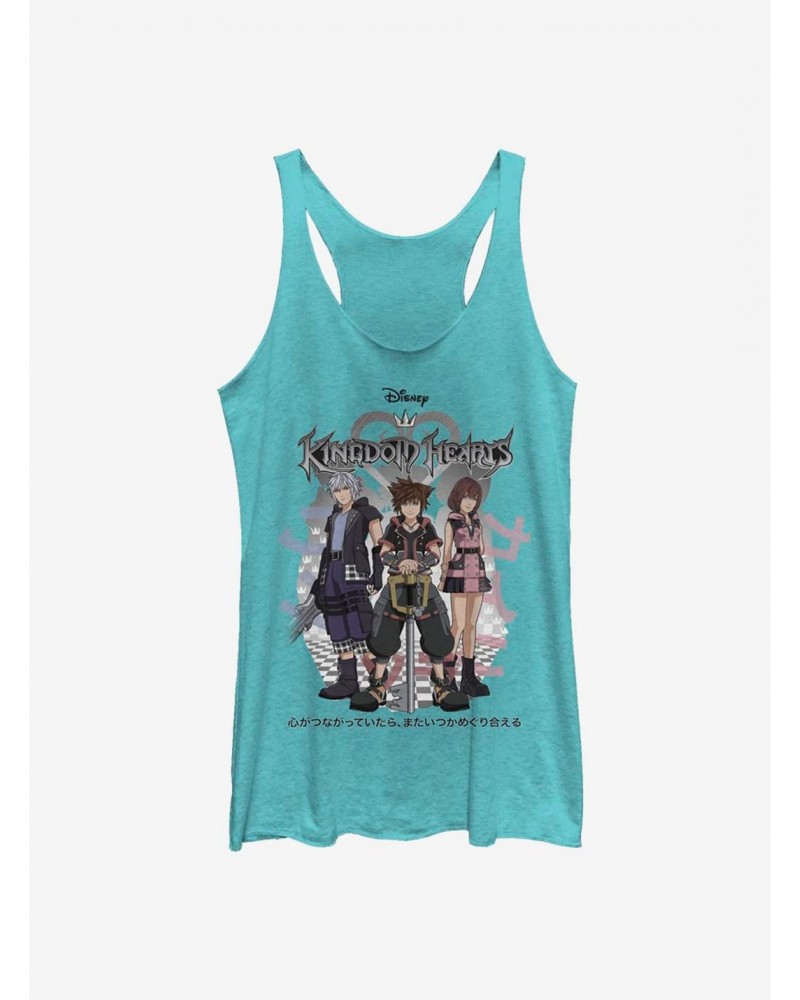 Disney Kingdom Hearts Sora Japanese Group Girls Tank $10.36 Tanks