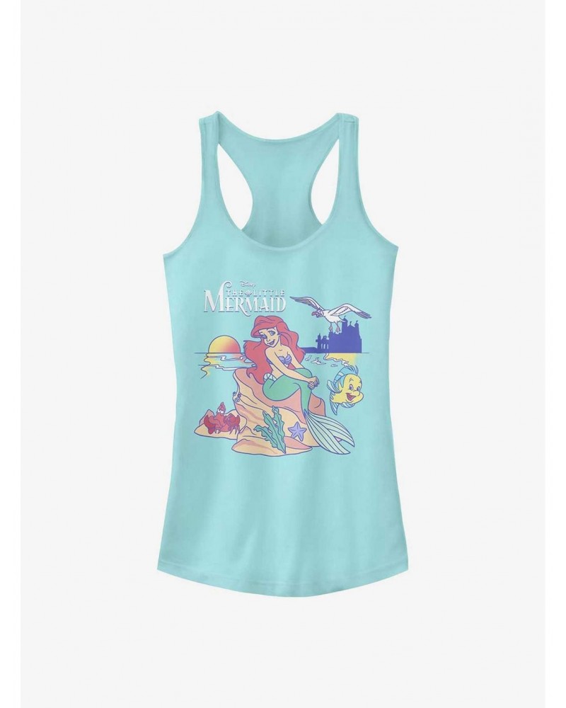 Disney The Little Mermaid Seaside Besties Logo Girls Tank $12.45 Tanks