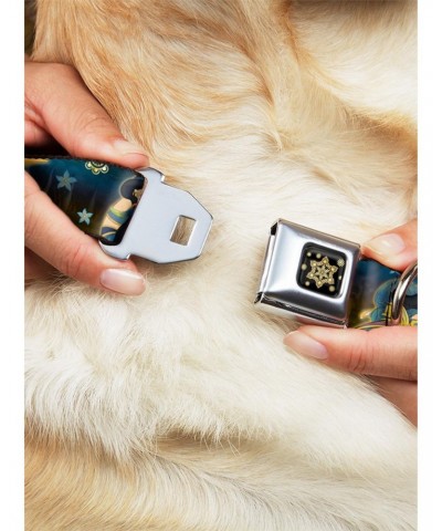 Disney Aladdin Carpet Ride Jasmine Flowers Seatbelt Buckle Dog Collar $9.21 Pet Collars