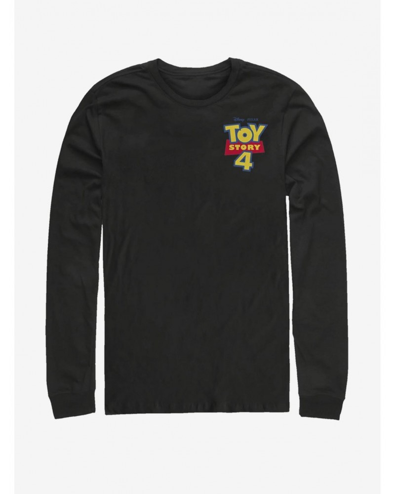 Disney Pixar Toy Story 4 Chest Color Logo Long-Sleeve T-Shirt $10.20 T-Shirts