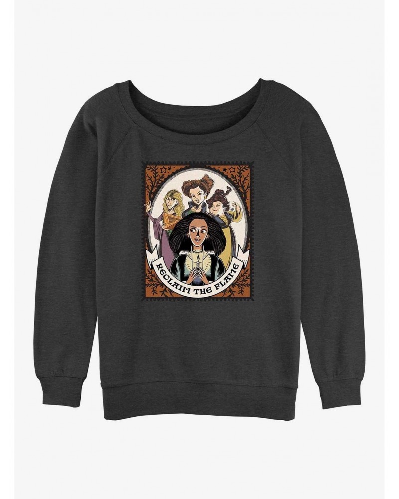 Disney Hocus Pocus Reclaim The Flame Stamp Girls Sweatshirt $15.50 Sweatshirts