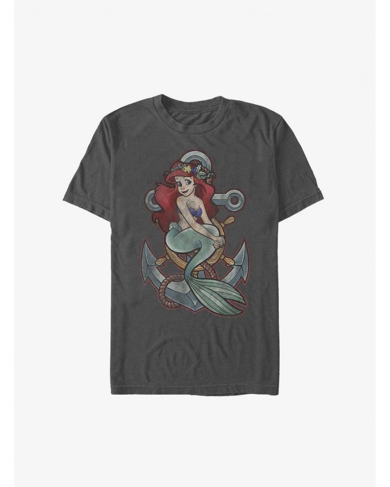 Disney The Little Mermaid Ariel Anchor T-Shirt $7.89 T-Shirts