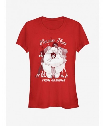 Disney Big Hero 6 Holiday Grandma Hugs Girls T-Shirt $8.72 T-Shirts