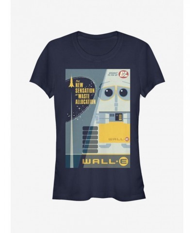 Disney Pixar Wall-E New Sensation Poster Girls T-Shirt $11.70 T-Shirts