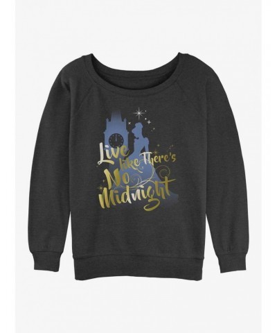 Disney Cinderella No Midnight Girls Slouchy Sweatshirt $15.87 Sweatshirts