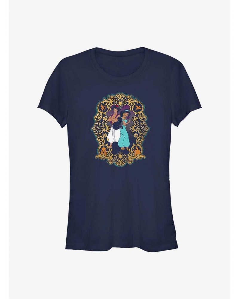 Disney Aladdin Duo Frame Girls T-Shirt $11.70 T-Shirts