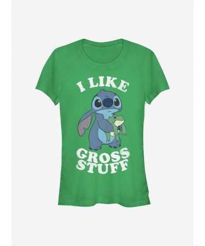 Disney Lilo & Stitch I Like Gross Stuff Stitch Girls T-Shirt $9.96 T-Shirts