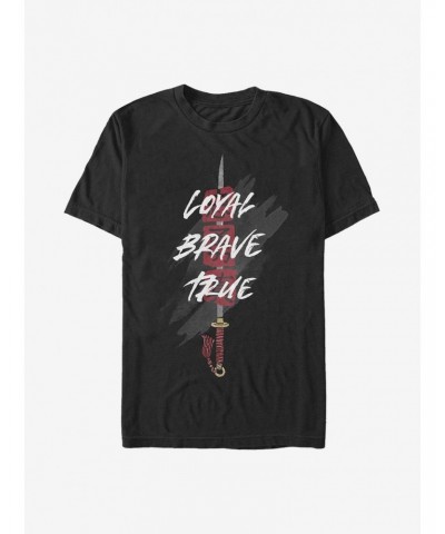 Disney Mulan Sword Loyal Brave True T-Shirt $11.71 T-Shirts