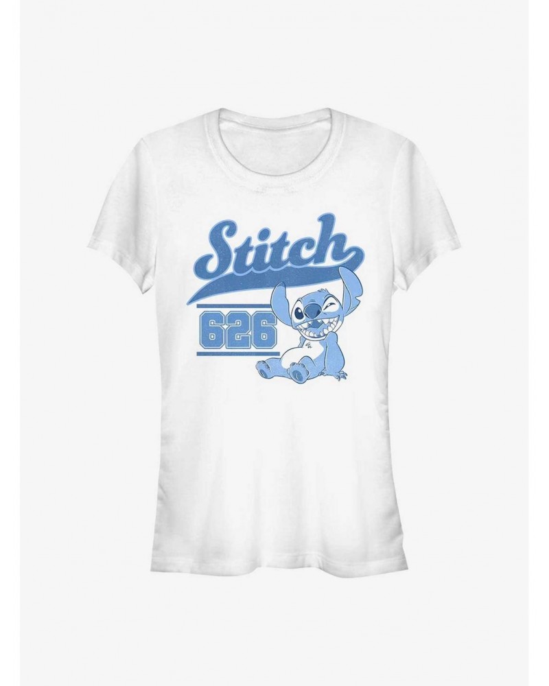 Disney Lilo And Stitch Collegiate 626 Girls T-Shirt $7.47 T-Shirts