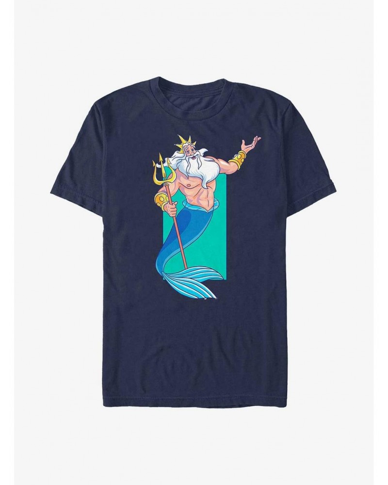 Disney The Little Mermaid Triton Portrait T-Shirt $8.84 T-Shirts