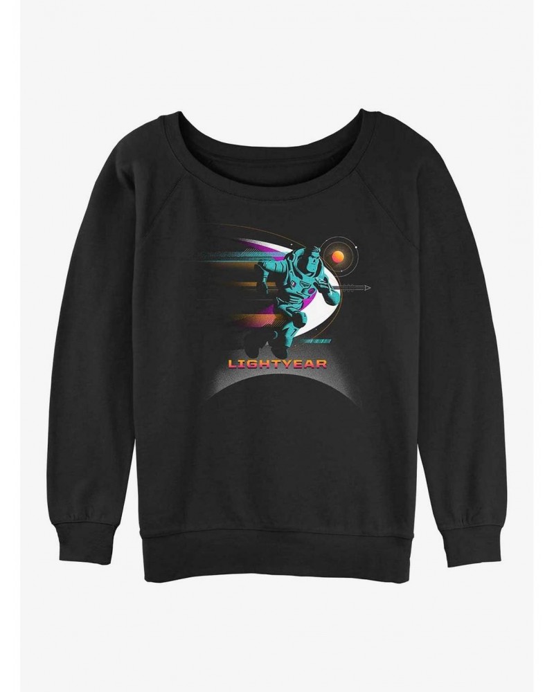Disney Pixar Lightyear Buzz Run Girls Slouchy Sweatshirt $11.44 Sweatshirts