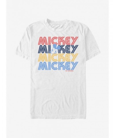 Disney Mickey Mouse Retro Stack T-Shirt $7.41 T-Shirts