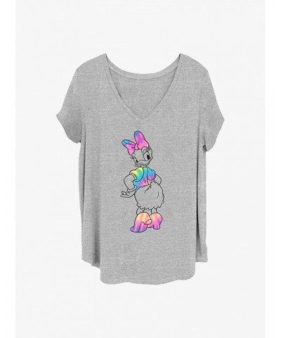 Disney Daisy Duck Daisy Dye Girls T-Shirt Plus Size $13.01 T-Shirts