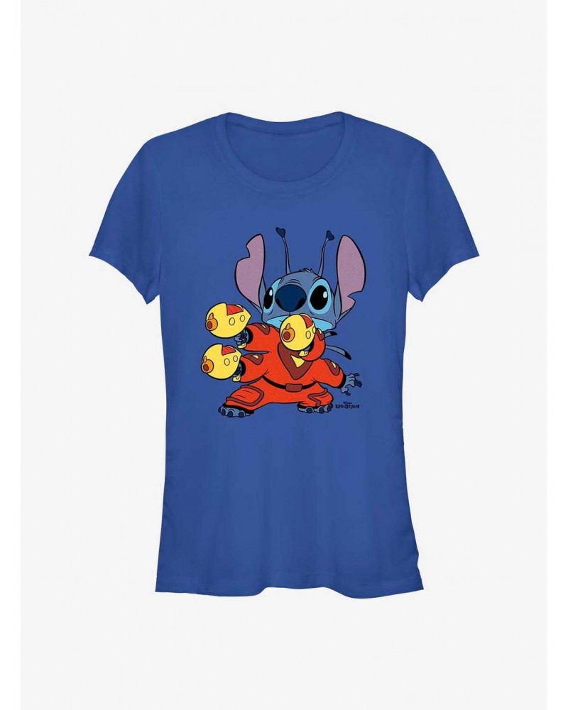 Disney Lilo & Stitch Stick 'Em Up Girls T-Shirt $7.72 T-Shirts