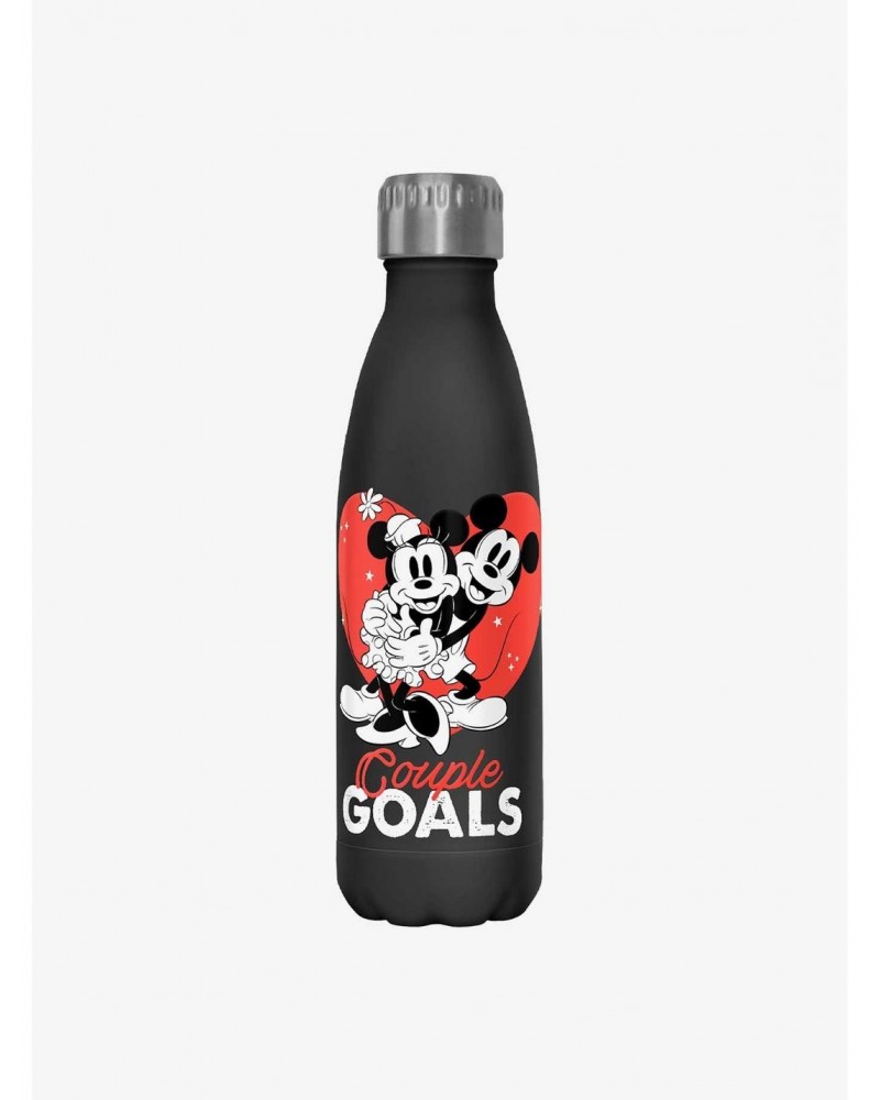 Disney Mickey Mouse Mickey and Minnie Couple Goals Water Bottle $9.46 Water Bottles