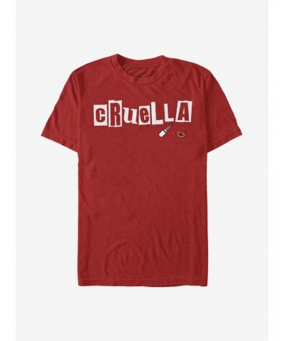 Disney Cruella Name Cut Out Letters T-Shirt $10.28 T-Shirts