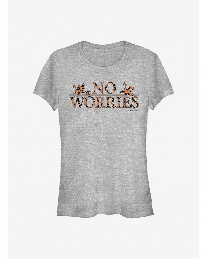 Disney Lion King No Worries Leopard Fill Girls T-Shirt $8.72 T-Shirts