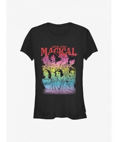 Disney Princesses You Are Magical Girls T-Shirt $11.21 T-Shirts