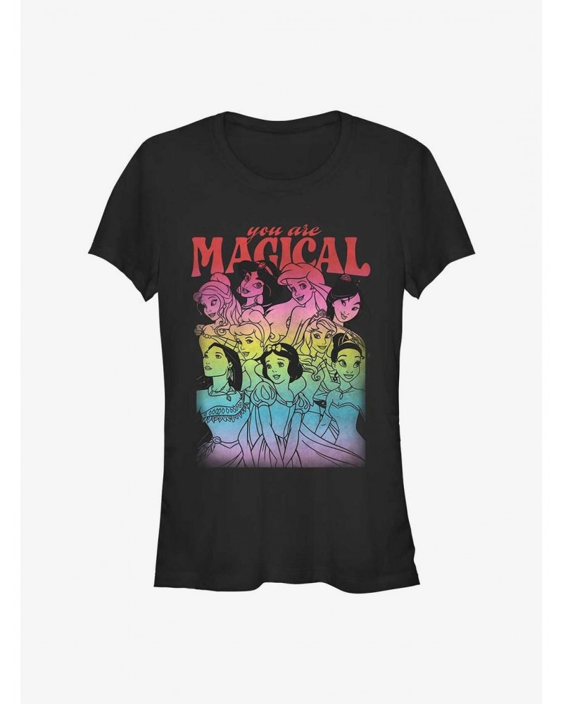 Disney Princesses You Are Magical Girls T-Shirt $11.21 T-Shirts