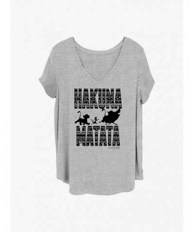 Disney The Lion King Hakuna Print Girls T-Shirt Plus Size $8.67 T-Shirts