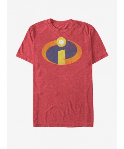 Disney Pixar The Incredibles Incredibles Emblem Retro T-Shirt $8.84 T-Shirts
