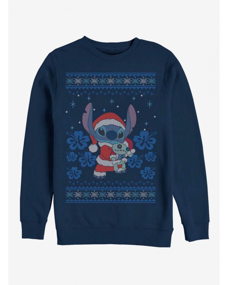 Disney Lilo & Stitch Holiday Stitch Crew Sweatshirt $17.34 Sweatshirts