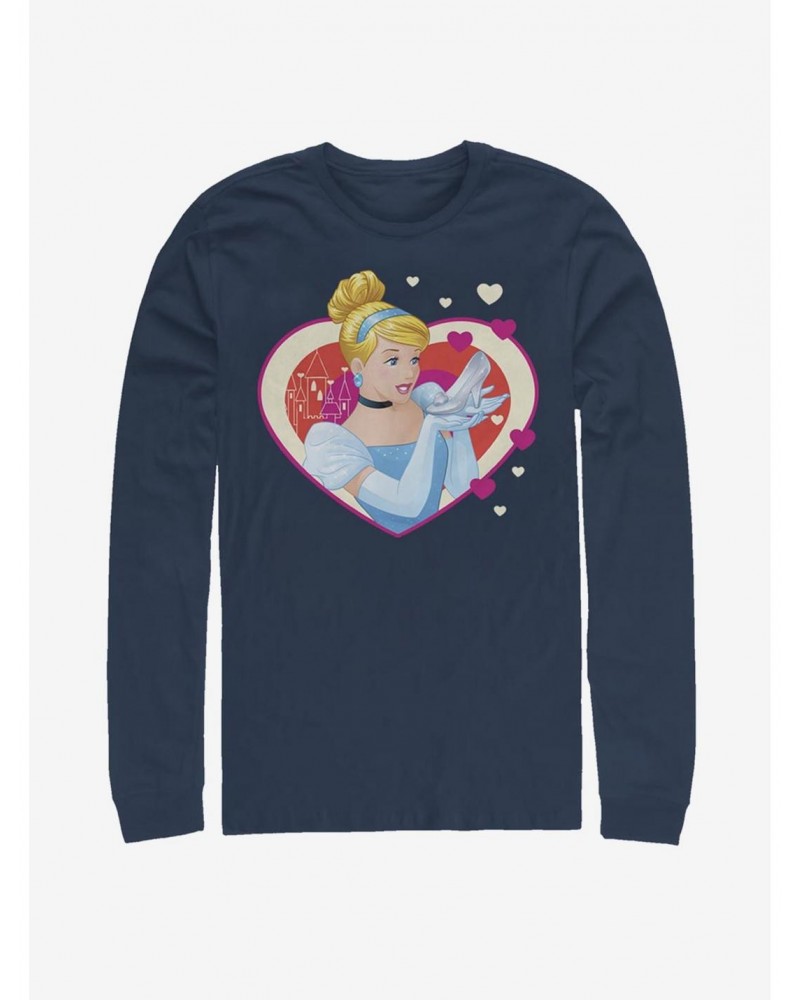 Disney Cinderella Classic Cinderella Hearts Long-Sleeve T-Shirt $15.13 T-Shirts