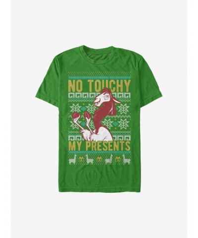 Disney The Emperor's New Groove No Touchy My Presents Ugly Christmas Sweater T-Shirt $8.84 T-Shirts