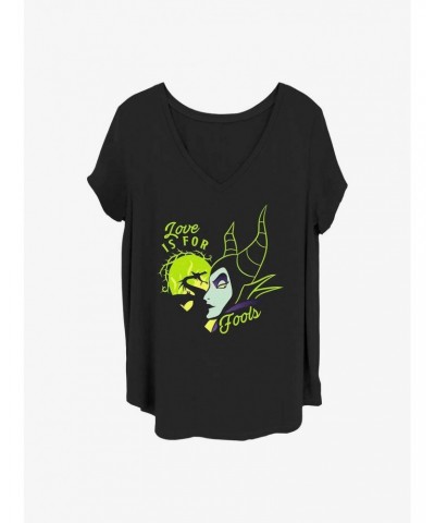 Disney Maleficent Fools Love Girls T-Shirt Plus Size $13.29 T-Shirts